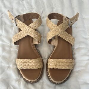 Braided Tan Sandals